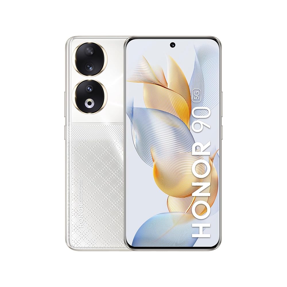 Honor 90 Dual-SIM 512GB ROM + 12GB RAM (Only GSM | No CDMA) Factory Unlocked 5G Smartphone (Diamond Silver) – International Version