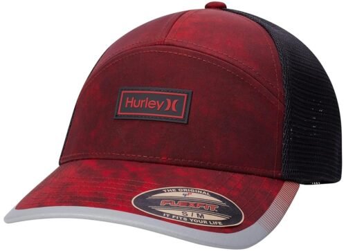 Hurley Men's Baseball Cap - Mission Curved Brim Fitted Trucker Hat