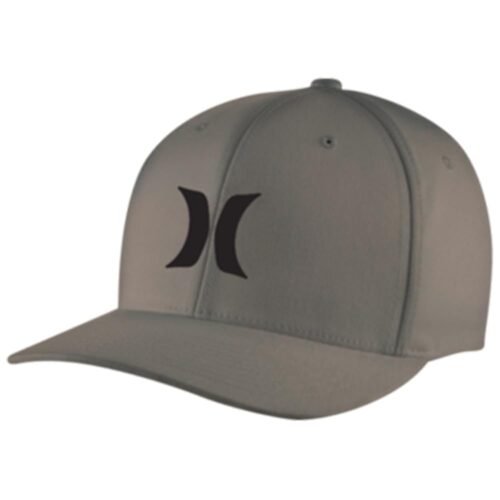 Hurley Men's Dri-Fit One & Only Flexfit Baseball Cap, Black/Black//Black, L-XL