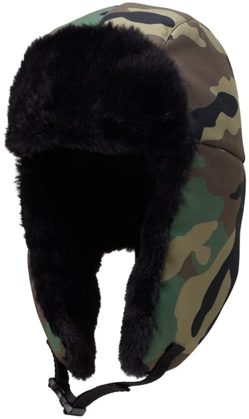Hurley Men's Winter Hat - Block Party Aviator Ushanka – Hunting Trapper Cap with Ear Flaps