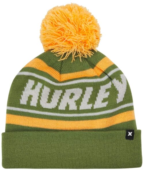 Hurley Men's Winter Hat - Cuffed Pom Pom Beanie