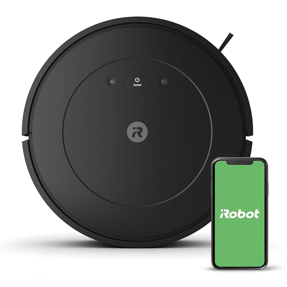 iRobot Roomba Vac Robot Vacuum (Q0120) – Easy to use, Power-Lifting Suction, Multi-Surface Cleaning, Smart Navigation Cleans in Neat Rows, Self-Charging, Alexa