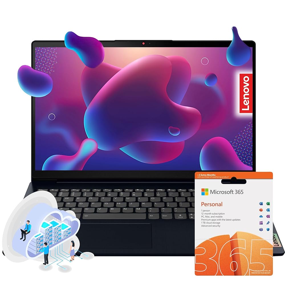 Lenovo Essential IdeaPad • 36GB RAM • 1.5TB Storage(512GB SSD and 1TB Cloud Storage) • 15.6″ Full HD • Intel 4-core • Free 1 Year Office 365 • Intel 4-core • Wi-Fi 6 • Type-C •…