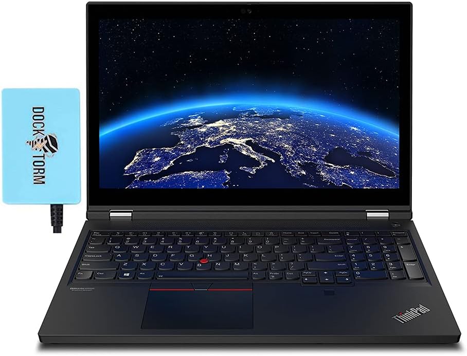 Lenovo ThinkPad P15 Workstation Laptop (Intel i7-10750H 6-Core, 32GB RAM, 512GB PCIe SSD, Quadro T1000, 15.6″ 4K Ultra HD (3840×2160), Fingerprint, WiFi, Bluetooth, Webcam, Win…