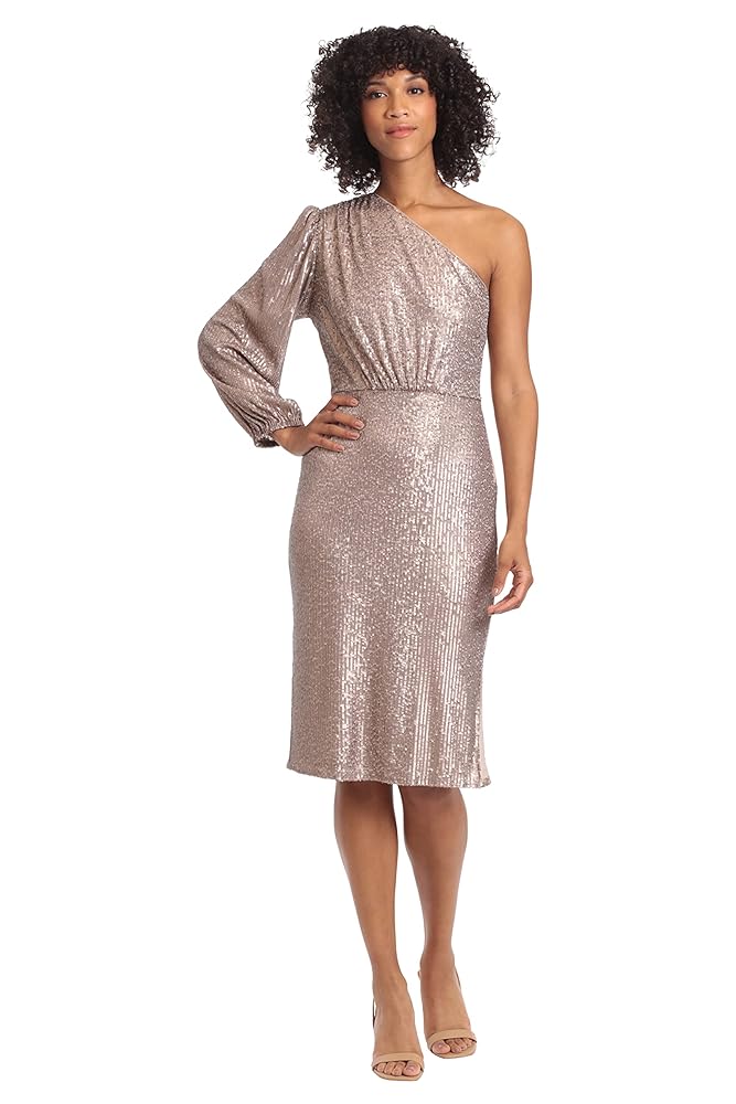 Maggy London Women’s Holiday Sequin Dress Event Occasion Cocktail Party Guest of