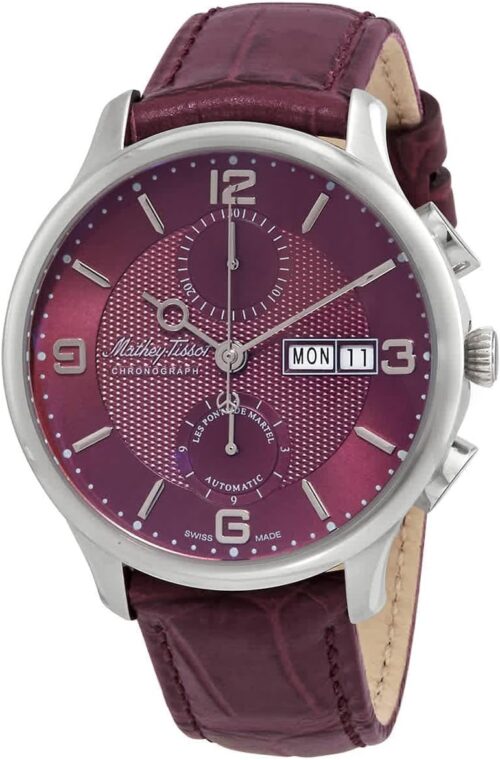 Mathey-Tissot Edmond Chrono Automatic Chronograph Purple Dial Men's Watch H1886CHATAR