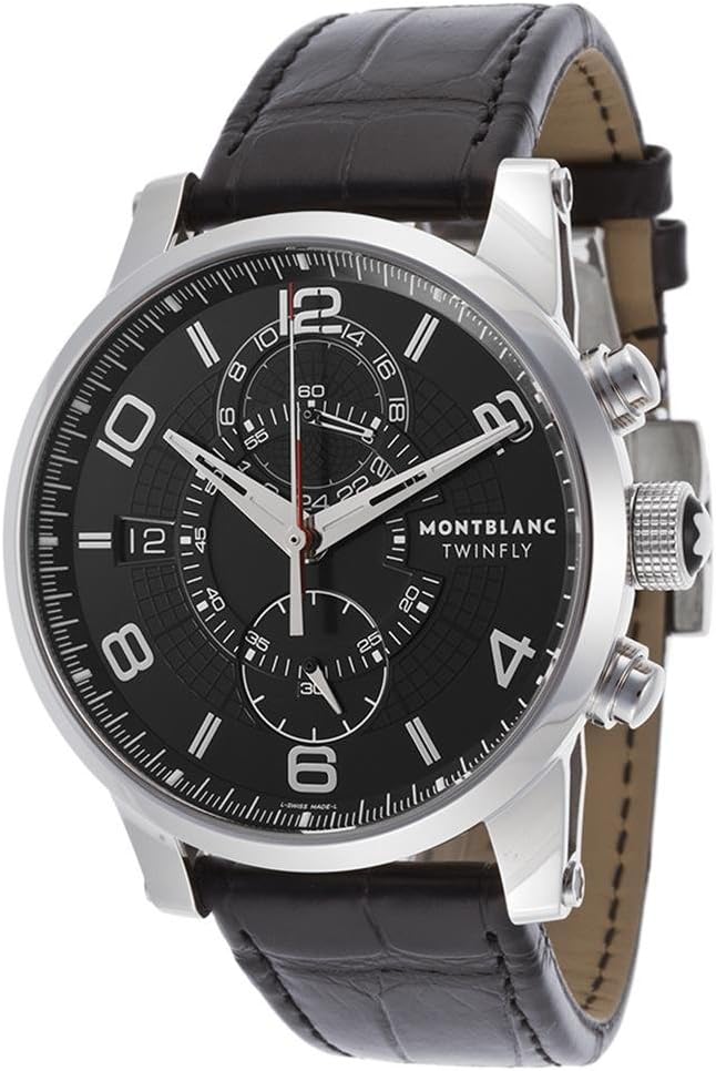 Montblanc Men’s 105077 Timewalker Analog Display Swiss Automatic Black Watch