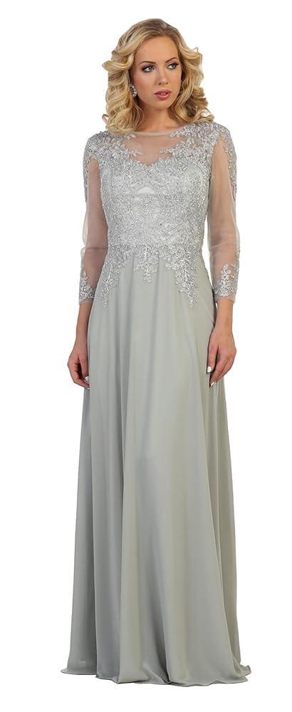 MQ1549 Long Sleeve Modern Mother of The Bride Dress