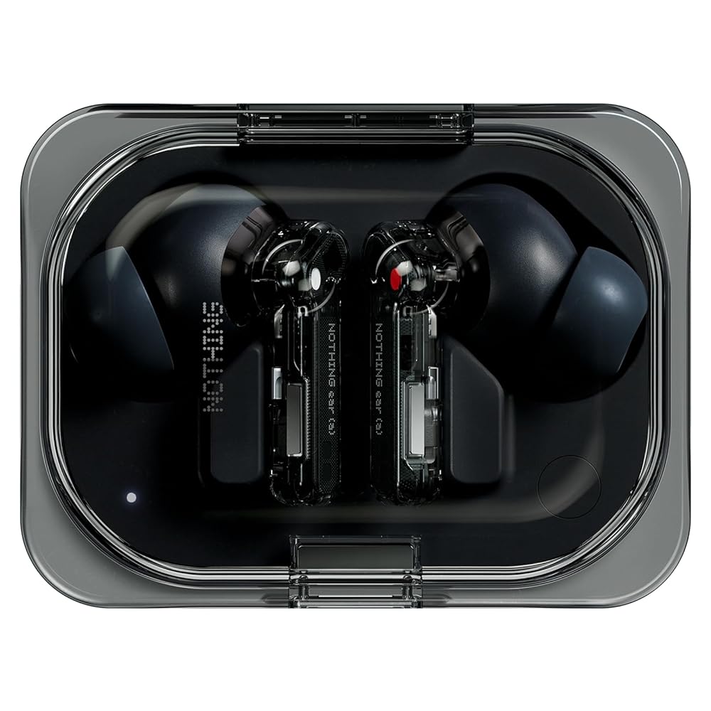 Nothing Ear (a) Wireless Earbuds with ChatGPT Integration, 45dB Hybrid Noise Cancelling Earbuds, Hi-Res Audio, Advanced Equaliser, Dual Connect, 6 Mics, 42.5H Playtime Earbuds...