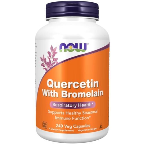 NOW Foods Supplements, Quercetin with Bromelain, Balanced Immune System*, 240 Veg Capsules