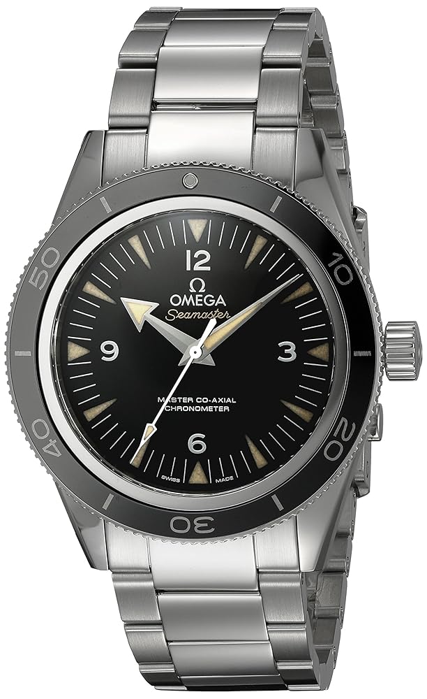 Omega Men’s 23330412101001 Seamaster300 Analog Display Swiss Automatic Silver Watch