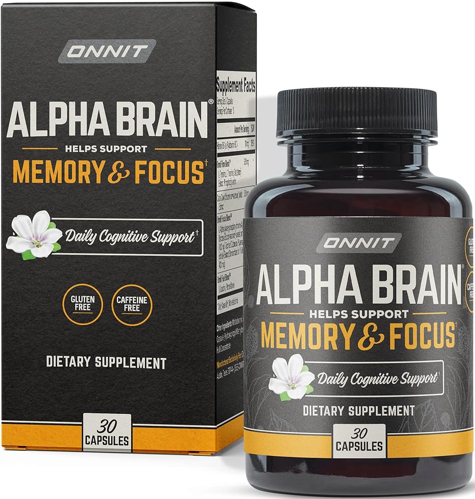 ONNIT Alpha Brain Nootropic Brain Supplement for Men & Women | Memory, Mental Clarity & Cognitive Improvement | Focus Capsules with L-Theanine, Vitamin B6 & Phosphatidylserine…