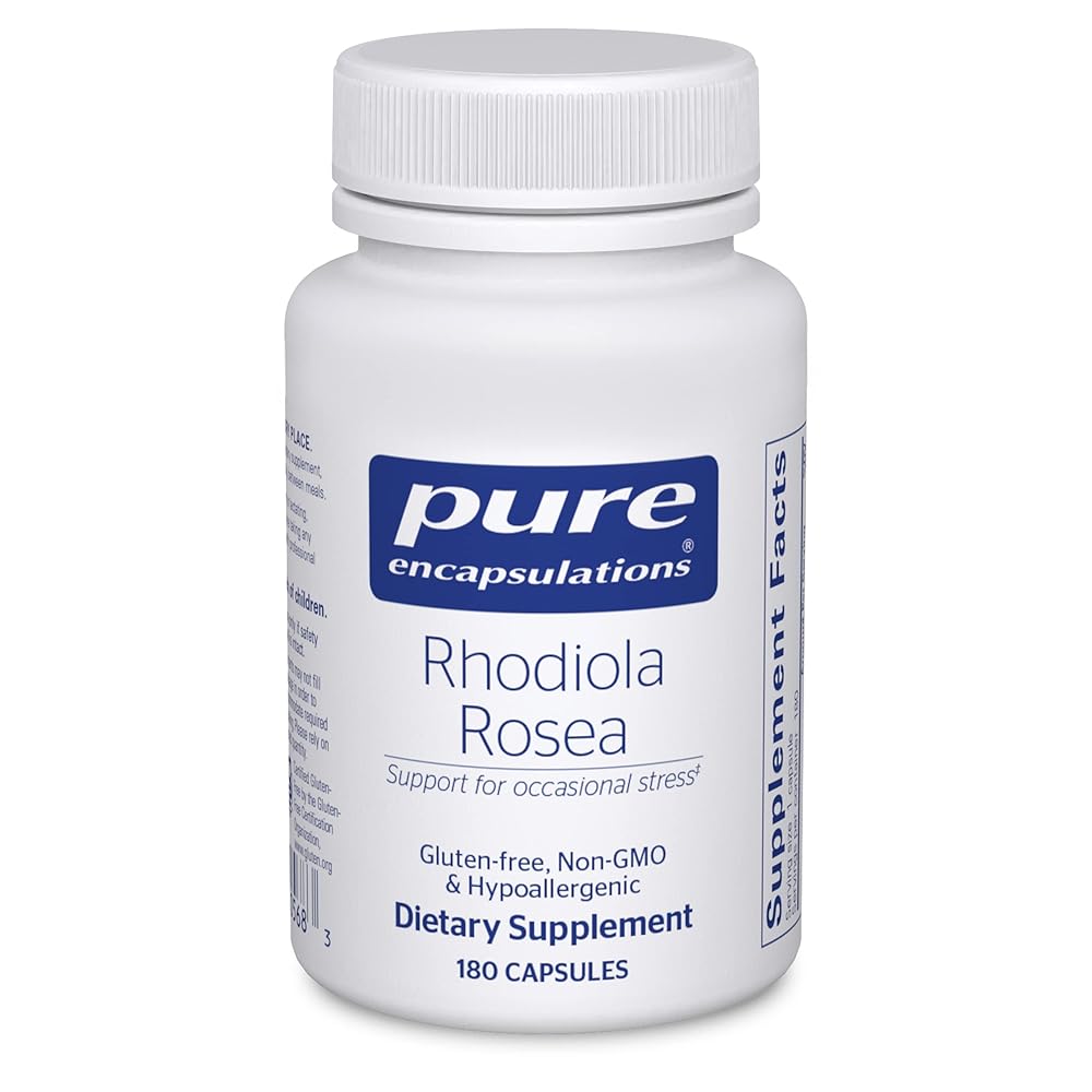 Pure Encapsulations Rhodiola Rosea – for Occasional Stress, Endurance & Fatigue Relief* – with Adaptogens – Gluten Free & Vegan – 180 Capsules