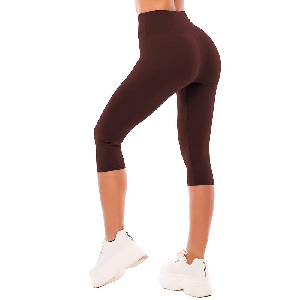 SINOPHANT High Waisted Leggings for Women – Full Length Capri Buttery Soft Yoga Pants for Workout Athletic