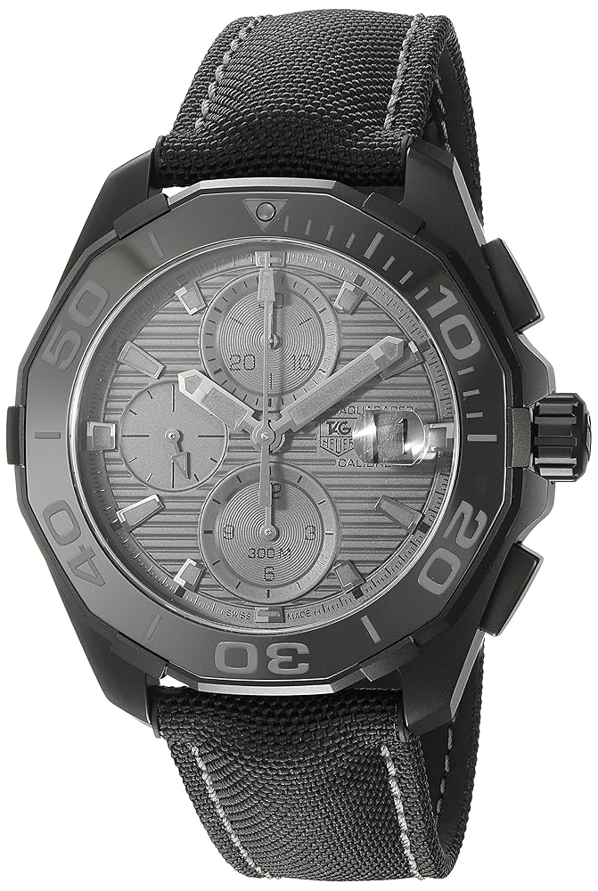 TAG Heuer Men's CAY218B.FC6370 Aquaracracer Analog Display Swiss Automatic Black Watch