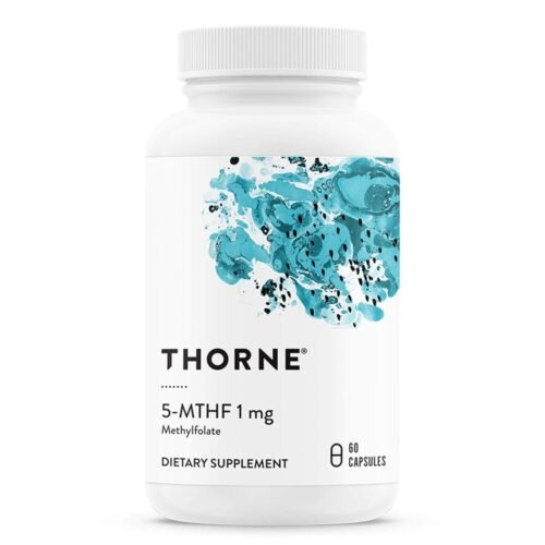 THORNE 5-MTHF - Methylfolate (Active B9 Folate) Supplement - Supports Cardiovascular Health, Fetal Development, Nerve Health, Methylation, and Homocysteine Levels - 60 Capsules...
