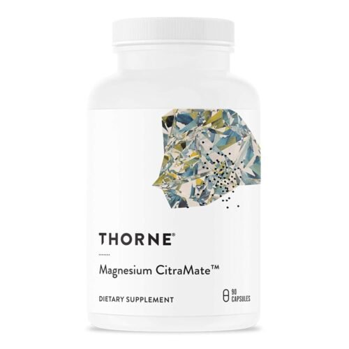 THORNE Magnesium CitraMate - Magnesium Supplement with Citrate-Malate - Support Heart, Skeletal Muscles, Cardiac, Lung Function, and Bone Density - Gluten-Free, Dairy-Free,...