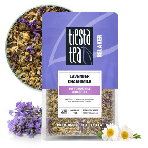 Tiesta Tea - Lavender Chamomile Herbal Tea, Calming Loose Leaf Blend with Chamomile, Lavender and Lemongrass, Caffeine-Free Herbal Tea, Great for Hot or Iced Tea, Resealable...