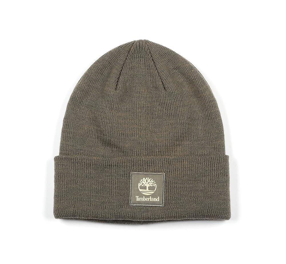 Timberland Men’s Cuffed Beanie with Tonal Patch