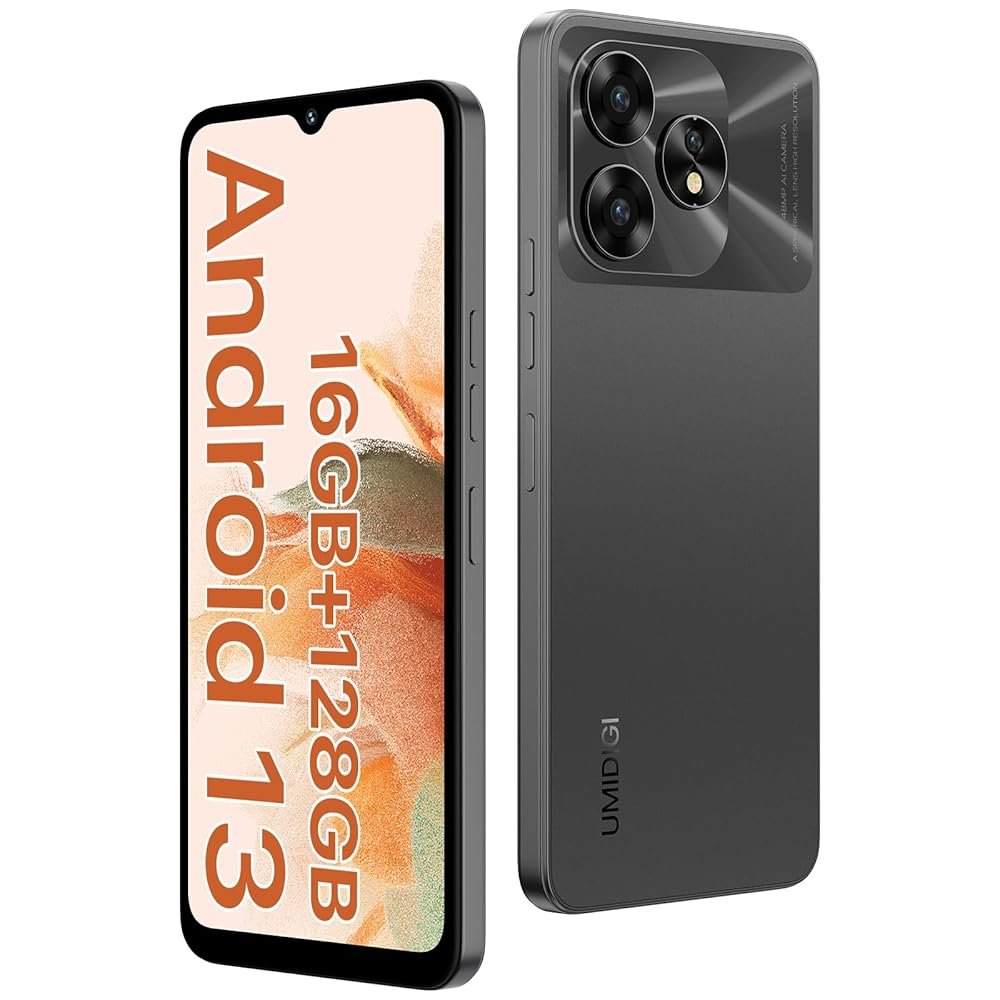 UMIDIGI A15C (8+8GB RAM+128GB ROM) Android 13 NFC Unlocked Cell Phone,48MP Ultra-Clear AI Camera Mobile Phone,5000mAh Battery Smartphone,6.7″ HD Full View Display Dual Unlock…