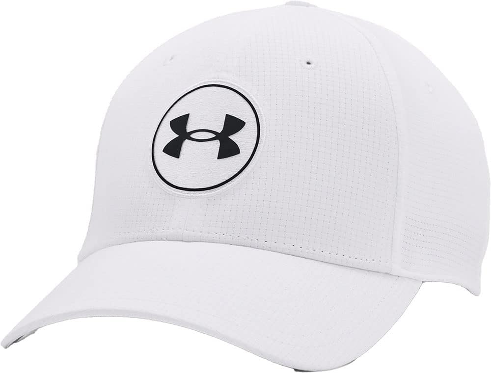 Under Armour Men’s UA Vented Golf37 Hat (as1, Alpha, l, x_l) White