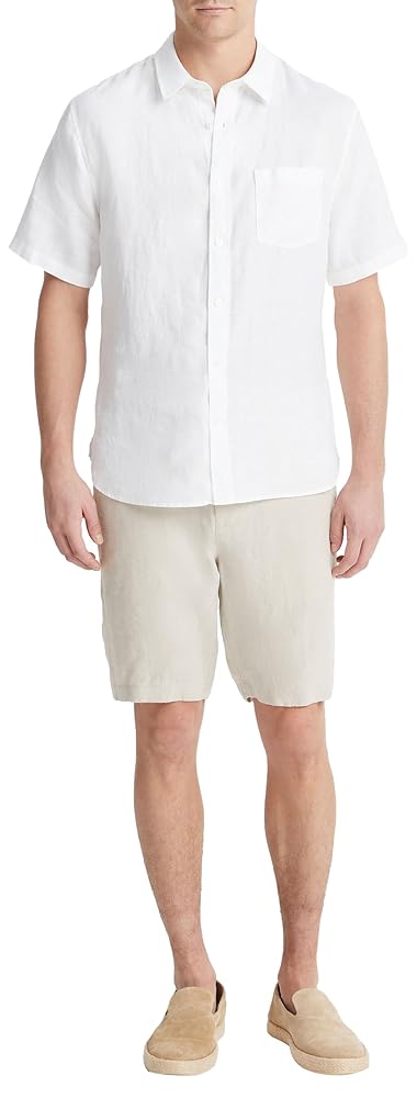 Vince Men’s Linen Short Sleeve Shirt