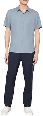 Vince Men's Linen Short Sleeve Shirt