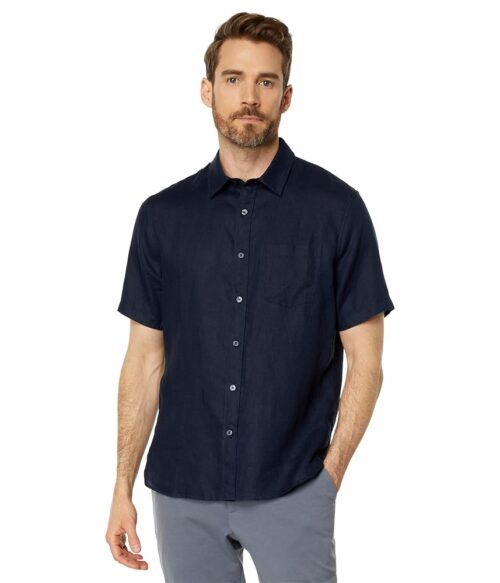 Vince Men's Linen Short Sleeve Shirt