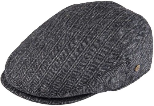 VOBOOM Men's Herringbone Flat Ivy Newsboy Hat Wool Blend Gatsby Cabbie Cap