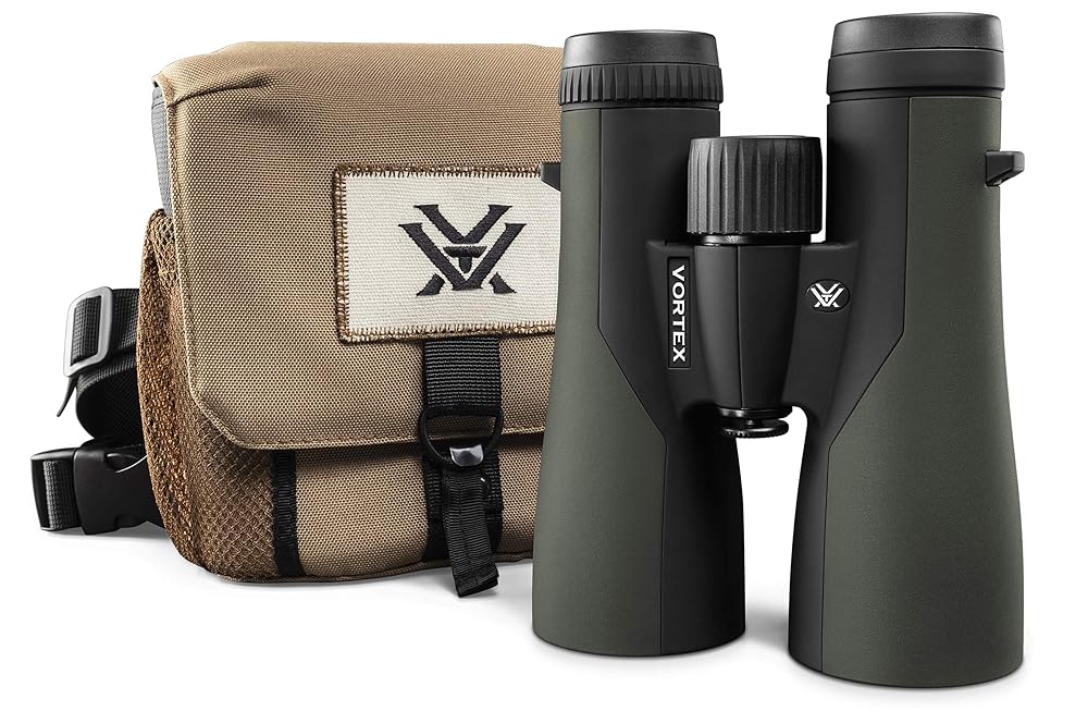 Vortex Optics Crossfire HD 12x50 Binoculars - HD Optical System, Tripod Adaptable, Rubber Armor, Waterproof, Fogproof, Shockproof, Included GlassPak - Unlimited, Unconditional...