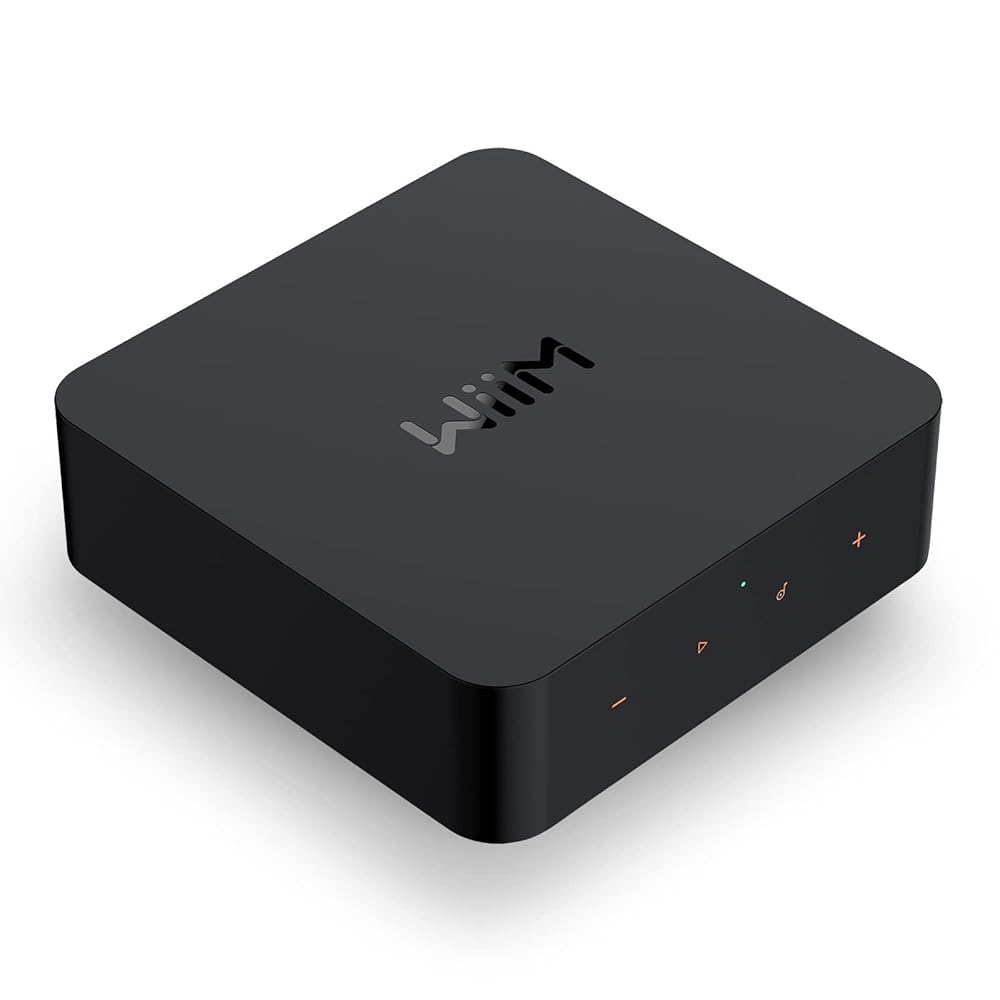 WiiM Pro AirPlay 2 Receiver, Google Cast Audio, WiFi Multiroom Streamer, Compatible with Alexa, Siri and Google Assistant, Stream Hi-Res Audio from Spotify, Amazon Music, Tidal…
