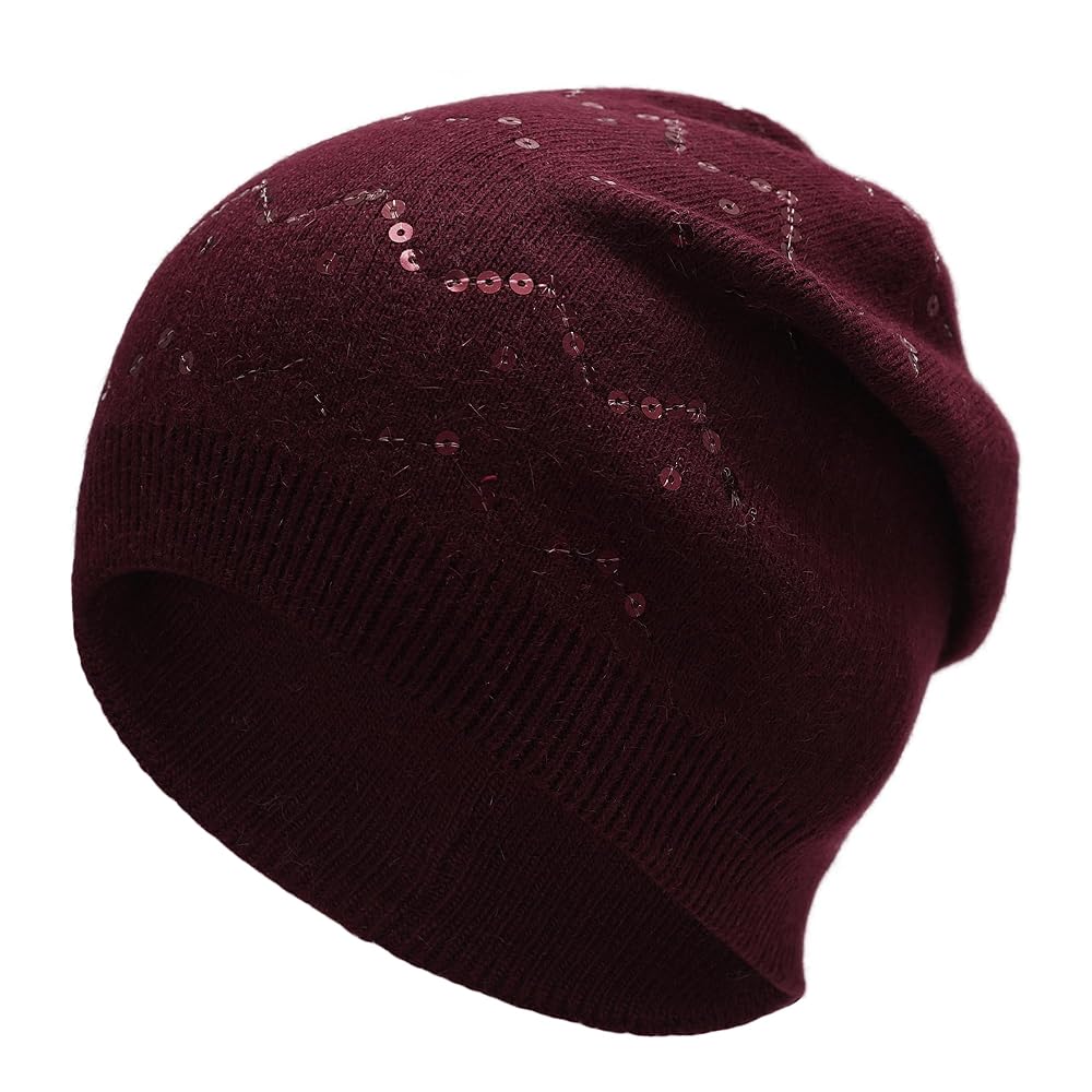 ZLYC Women Knit Slouchy Beanie Hats Soft Winter Stretch Skull Cap