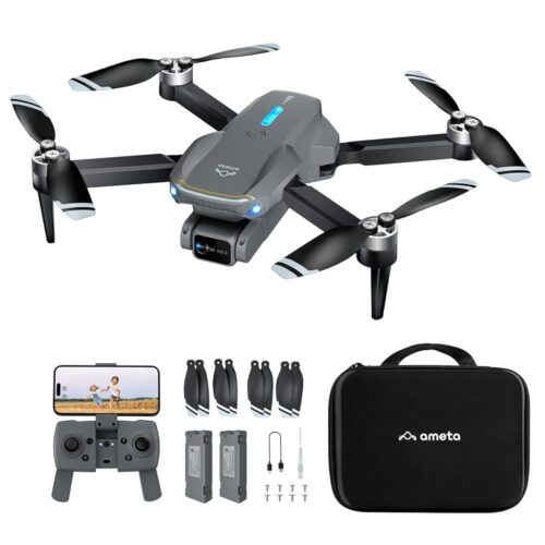 Ameta Drones with Camera for Adults 4k UHD, S20 Lite Brushless Motor FPV Foldable RC Drones for Adults Kids Beginners with 36 Mins Long Flight, Altitude Hold, Headless Mode,...