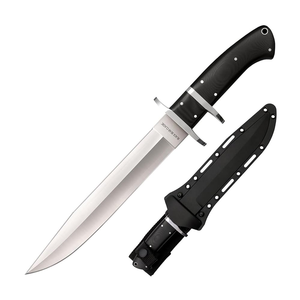 Cold Steel Black Bear Classic 8.25″ VG-10 San Mai III Clip-Point Blade 5″ G-10 Handle Fixed Blade Knife w/Secure-Ex Sheath