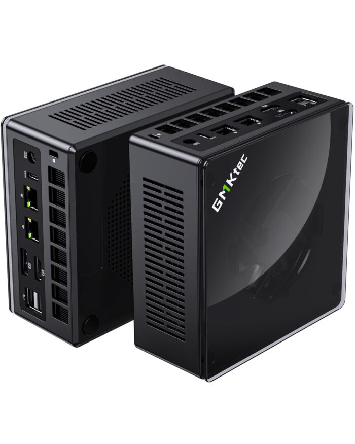 GMKtec Gaming Mini PC K8 Plus AMD Ryzen 7 8845HS(8C/16T, up to 5.1GHz) 32GB DDR5 RAM 1TB SSD, Desktop Computer Dual NIC 2.5G, HDMI 2.1, USB4
