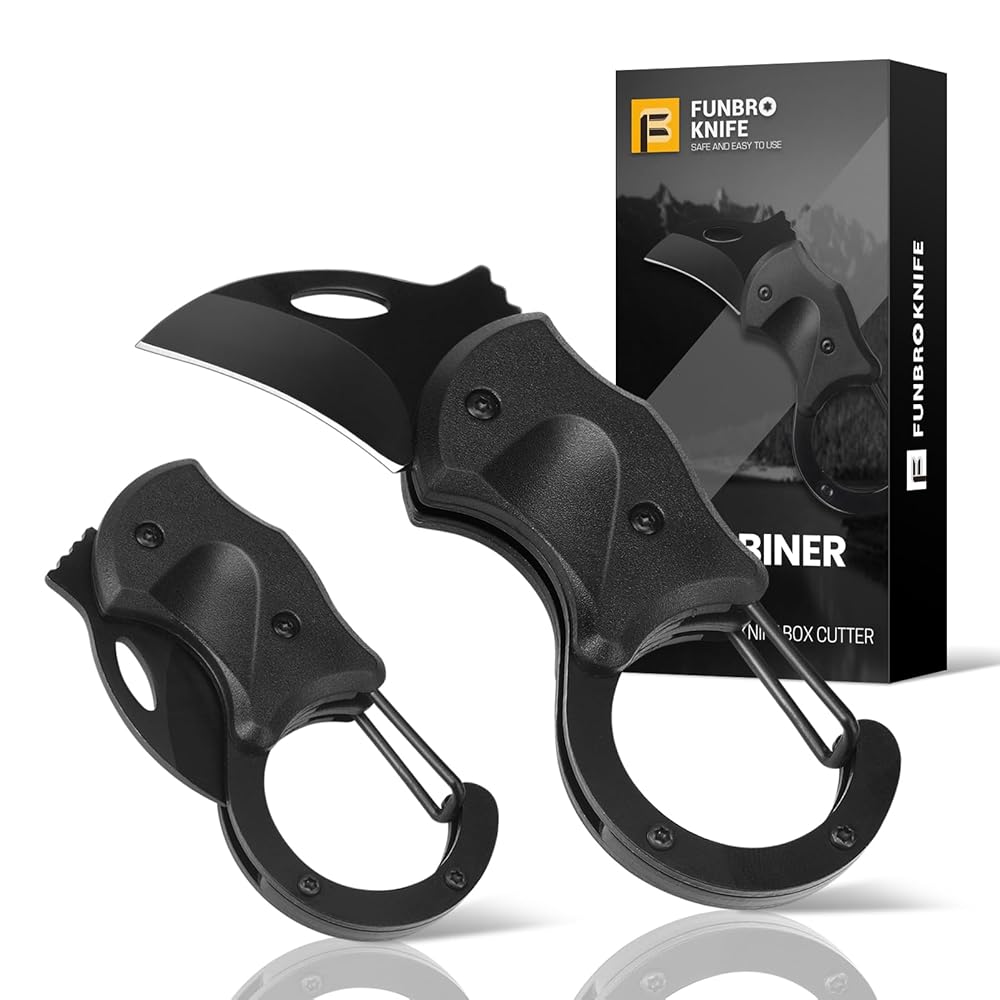 Small Pocket Knife for Men, Self Defense Keychain Box Cutter with 1.34inch Blade, Mini Folding Knives EDC Gadgets for Everyday Carry, Christmas Stocking Stuffers Gift for Adults…