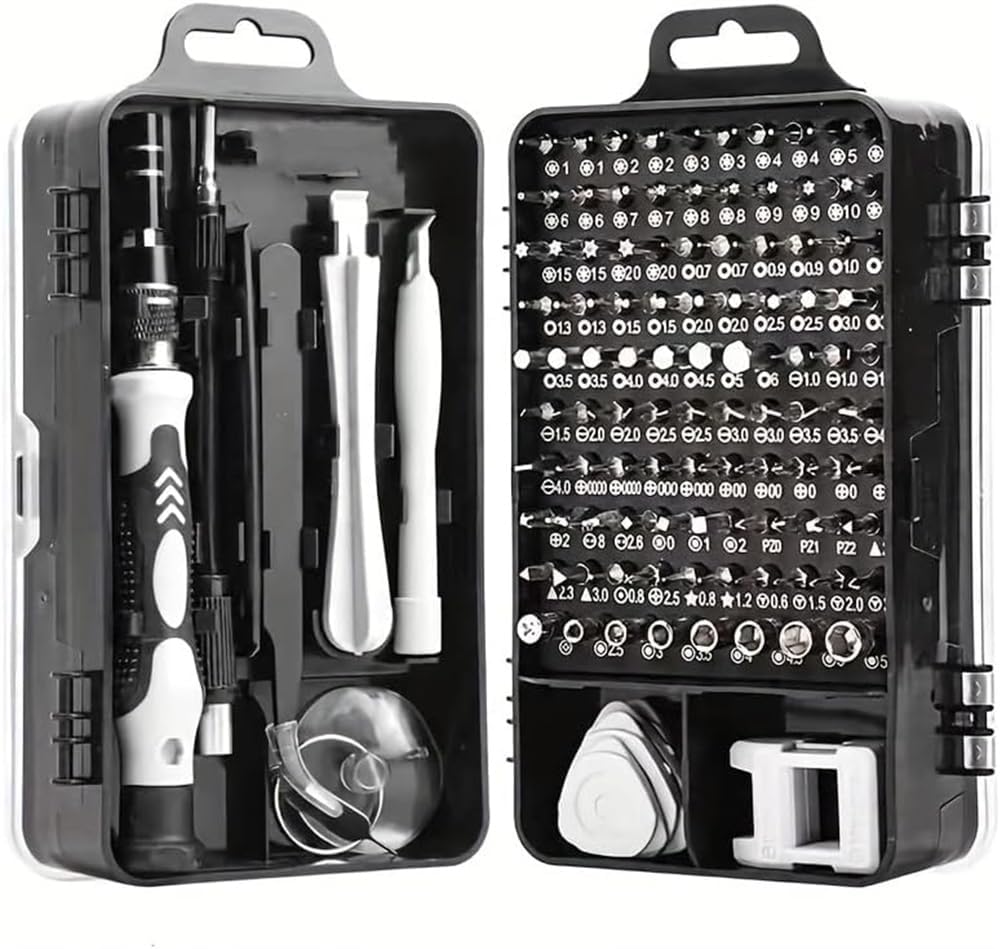 115-in-1 Precision Screwdriver Set, Electronics Repair Tool Kit Micro Magnetic Bit with Flexible Shaft for Phone, Mac, Computer, Watch, Console, Doorbell, Electronic, Tools Gift