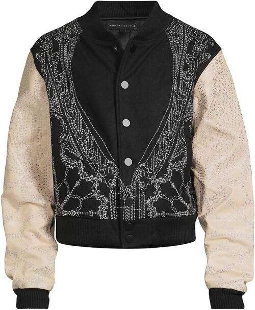 Amazon.com: Who Decides War, Notre Dame Varsity Jacket : Luxury Stores