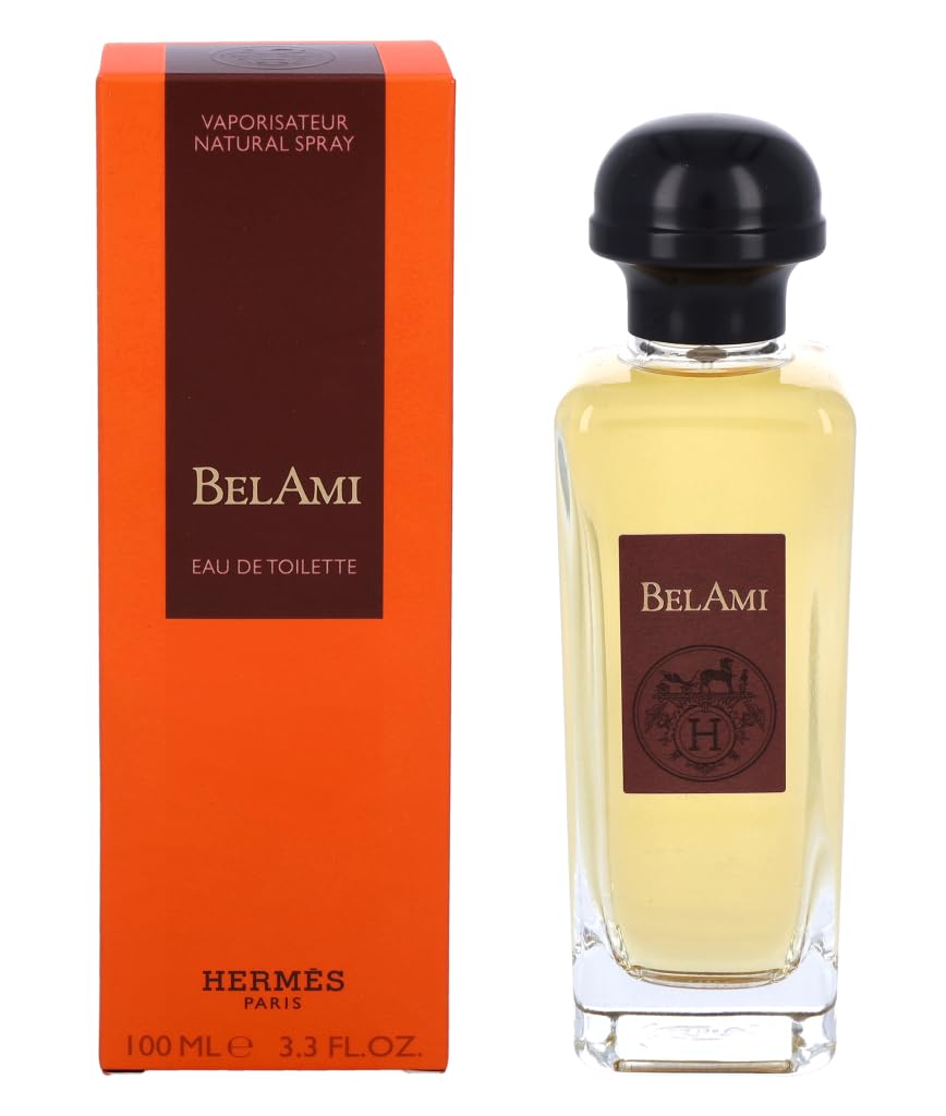 BEL AMI by Hermes Eau De Toilette Spray 3.4 oz / 100 ml for Men + DOLCE & GABBANA by Dolce & Gabbana Vial (sample) .06 oz for Men