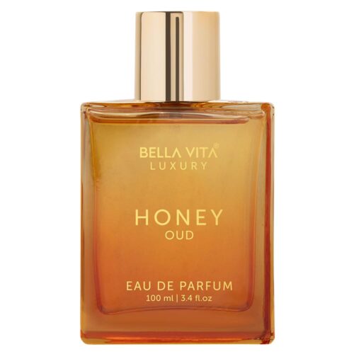 BellaVita Honey OUD Perfume for Women & Men (3.4 fl.oz) | Vanilla, Bergamot & Patchouli Perfume | Long-Lasting Arabian Unisex Perfumes for Women & Men | Floral & Spicy Vegan...