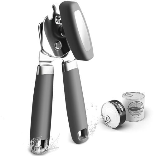 Can Opener,Professional 3-In-1 Multifunctional Manual Can Openers Bottle Opener,Kitchen Durable Stainless Steel Heavy Duty Can Opener Smooth Edge for Kitchen Seniors Friendly