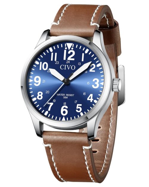 CIVO Military Watch for Men Waterproof: Analog Mens Watches Classic- Field Wrist Watches for Man