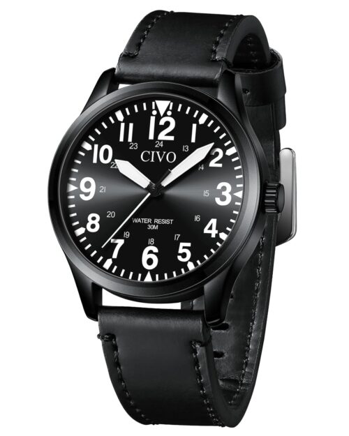 CIVO Military Watch for Men Waterproof: Analog Mens Watches Classic- Field Wrist Watches for Man