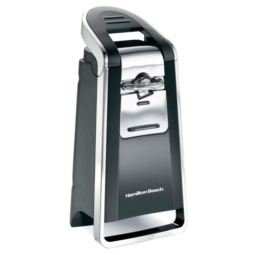 Hamilton Beach Smooth Touch Electric Automatic Can Opener with Easy Push Down Lever, Eliminates Sharp Edges, Opens All Standard-Size and Pop-Top Cans, Extra Tall, Black and...