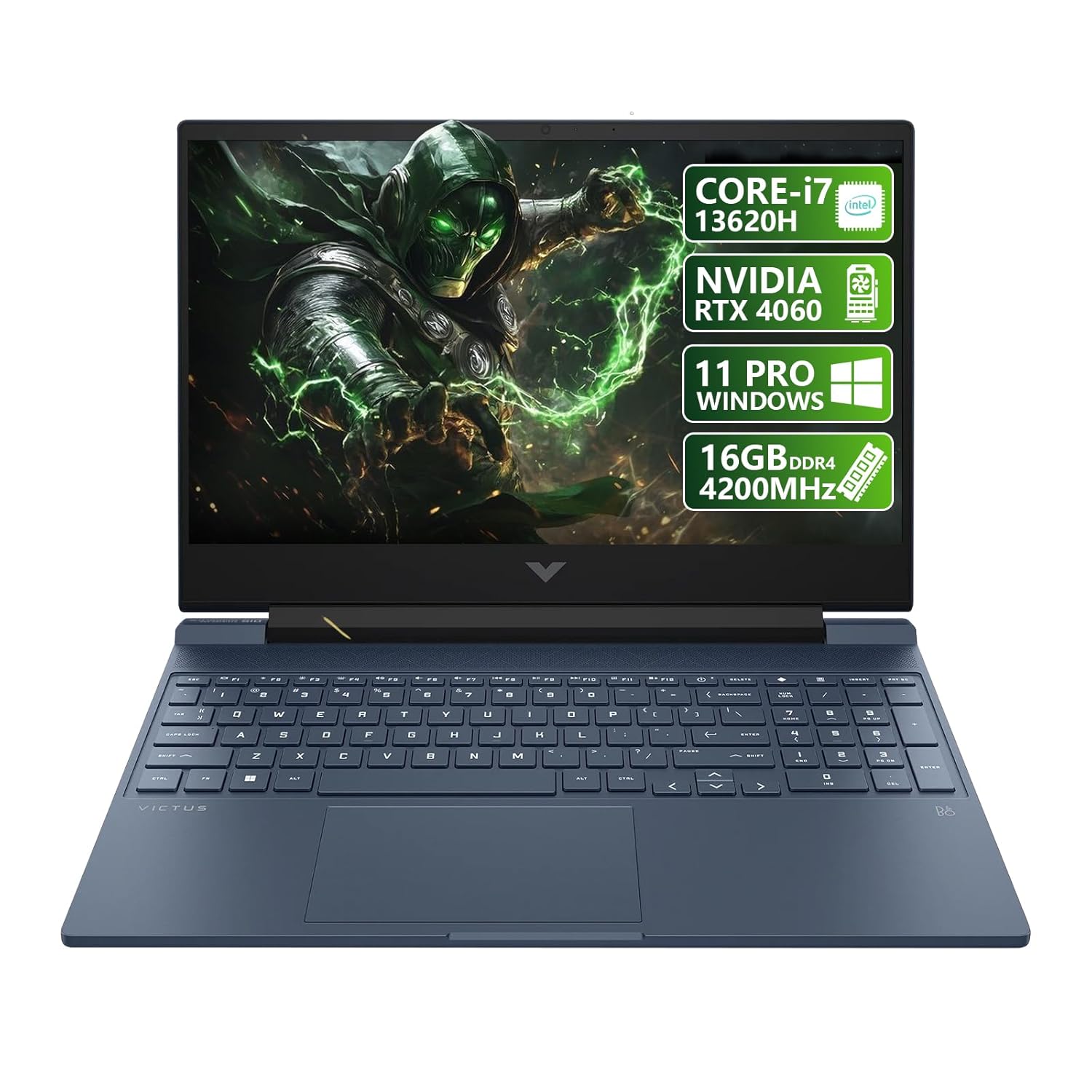 HP Victus 15 Gaming Laptop, 15.6″ FHD 144Hz Display Portatil Gamer, Core i7-13620H, NVIDIA GeForce RTX 4060,32GB RAM 2TB SSD, Webcam, Backlit Keyboard, WiFi 6, Lifetime Windows…