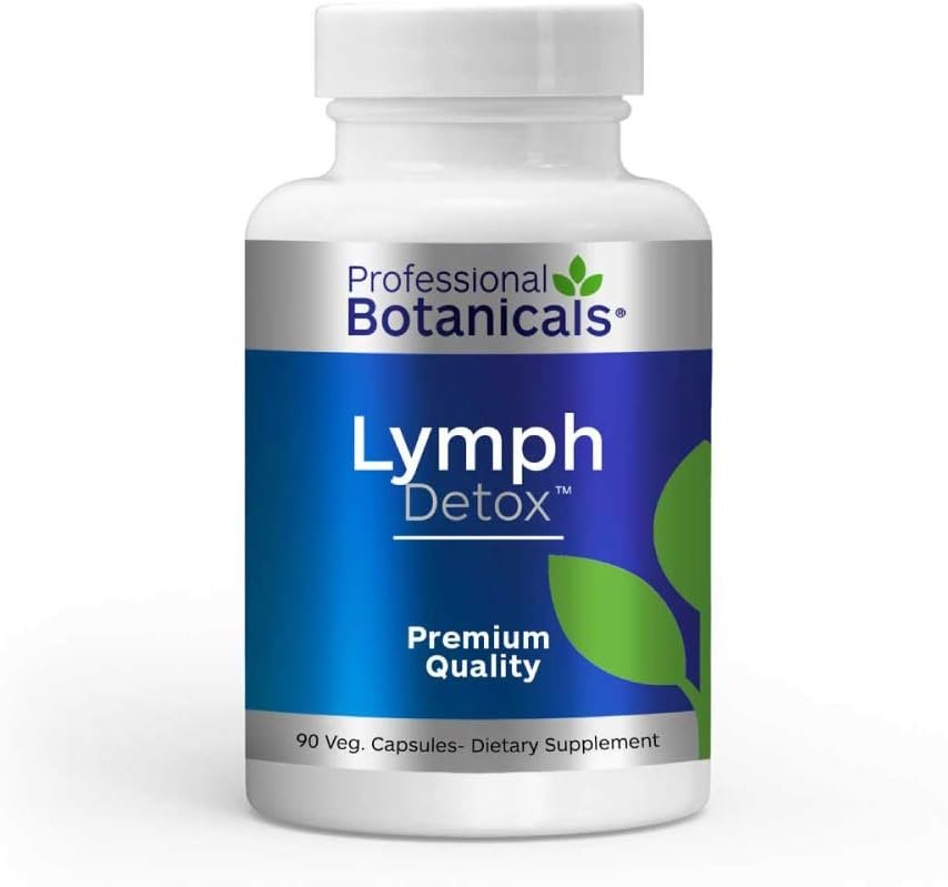 Lymph Detox All-Natural Vegan Lymphatic Drainage Detox Cleanse Support Supplement – 90 Vegetarian Capsules