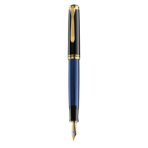 Pelikan Premium M600 EF Fountain Pen Colour Plume Black/Blue