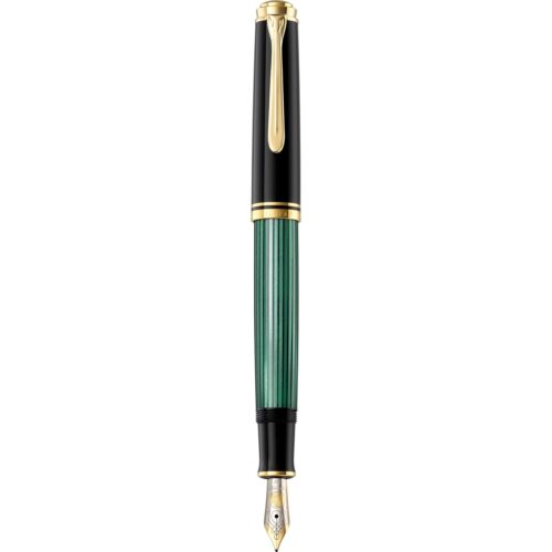 Pelikan Premium M600 EF Fountain Pen Colour Plume Black/Greem