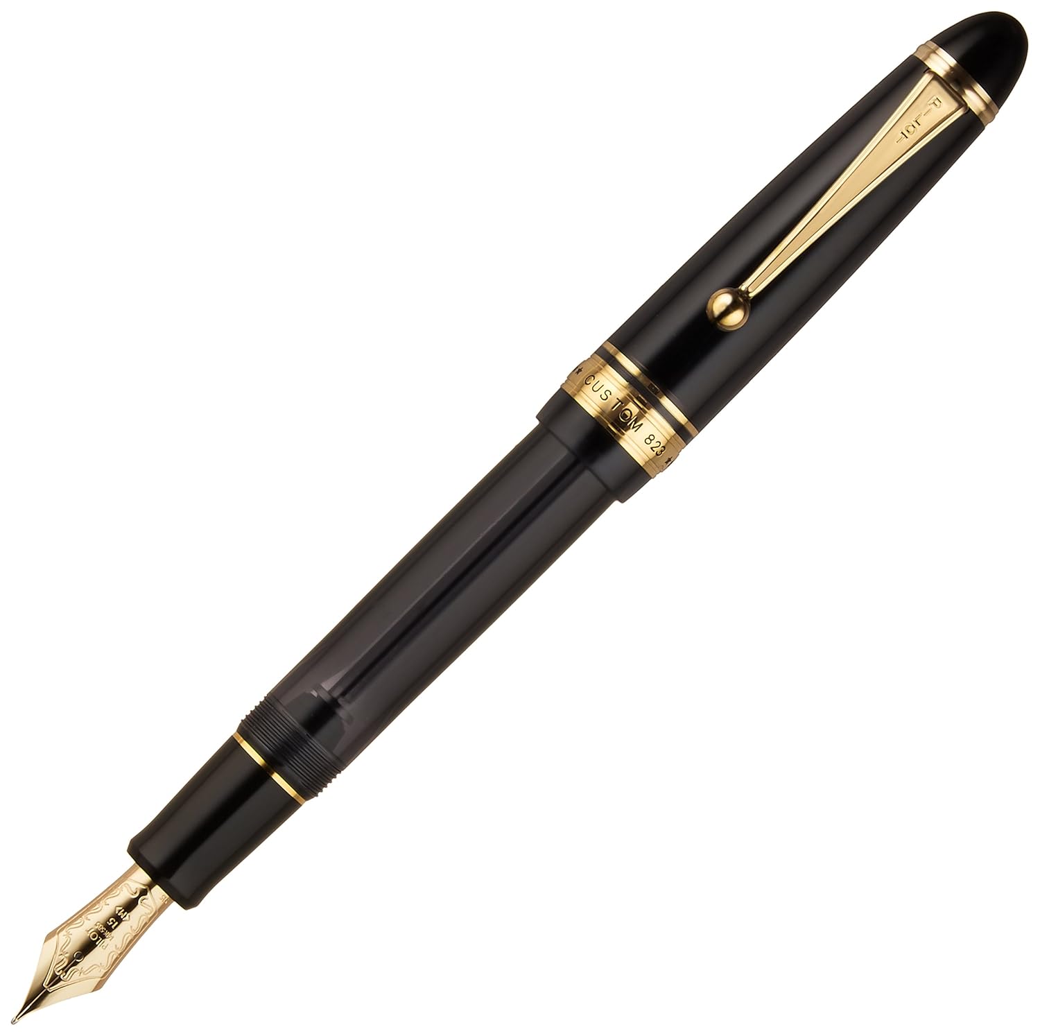 PILOT “CUSTOM 823 – Plunger Type/TransparentBlack (nib : Medium)