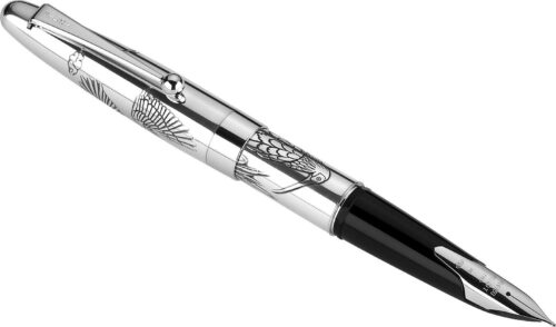 PILOT Namiki Sterling Collection Fountain Pen, Toki Design Barrel, Fine Nib (63411)